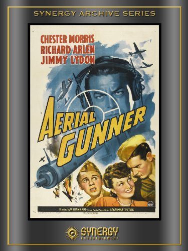 Richard Arlen, Jimmy Lydon, Chester Morris, and Amelita Ward in Aerial Gunner (1943)