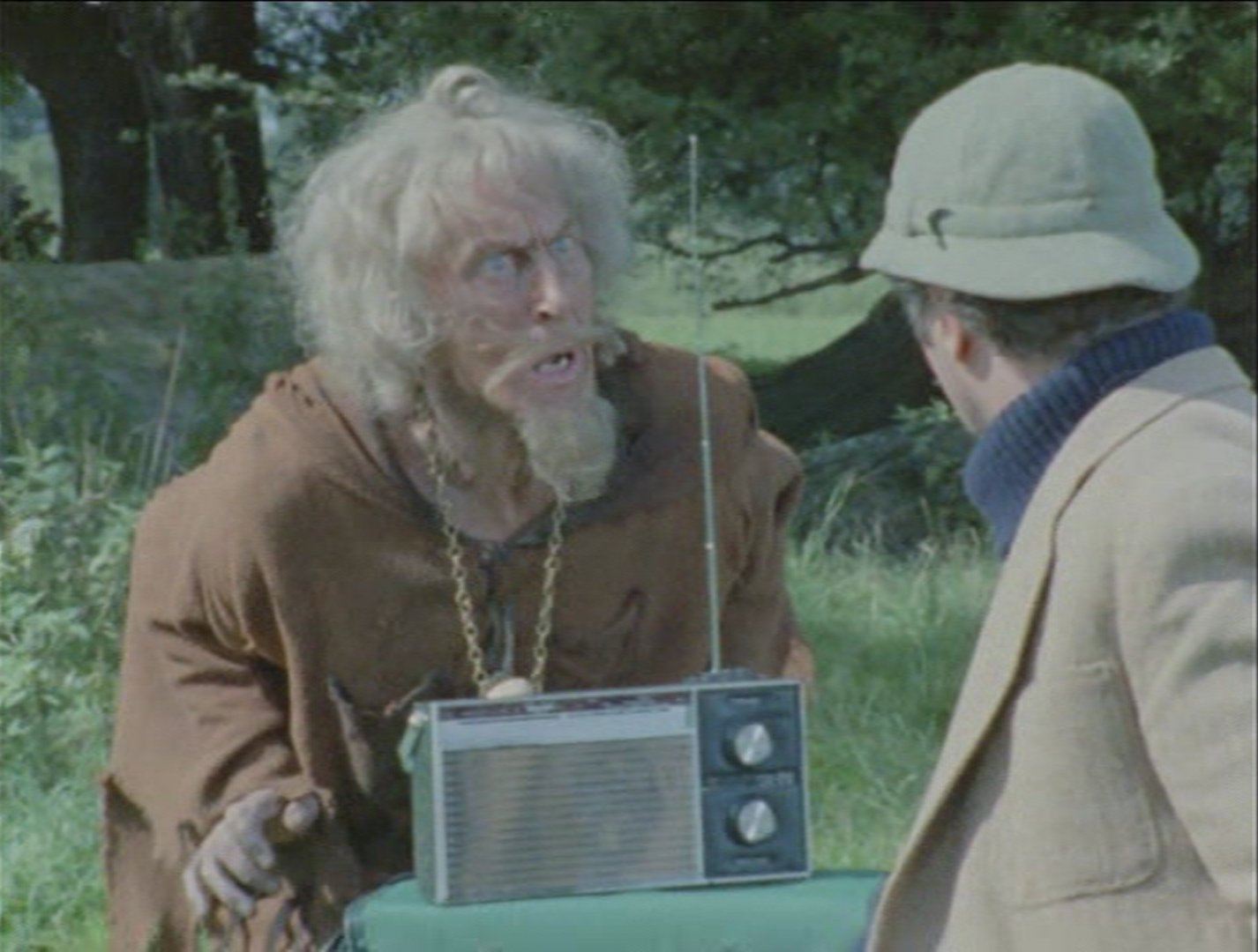Geoffrey Bayldon and Paul Eddington in Catweazle (1970)