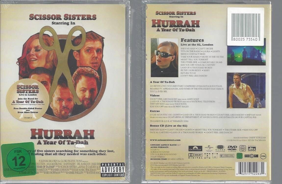その他 Hurrah-a Year of Ta-Dah Scissor Sisters – Hurrah A Year Of Ta-Dah | Releases | Discogs
