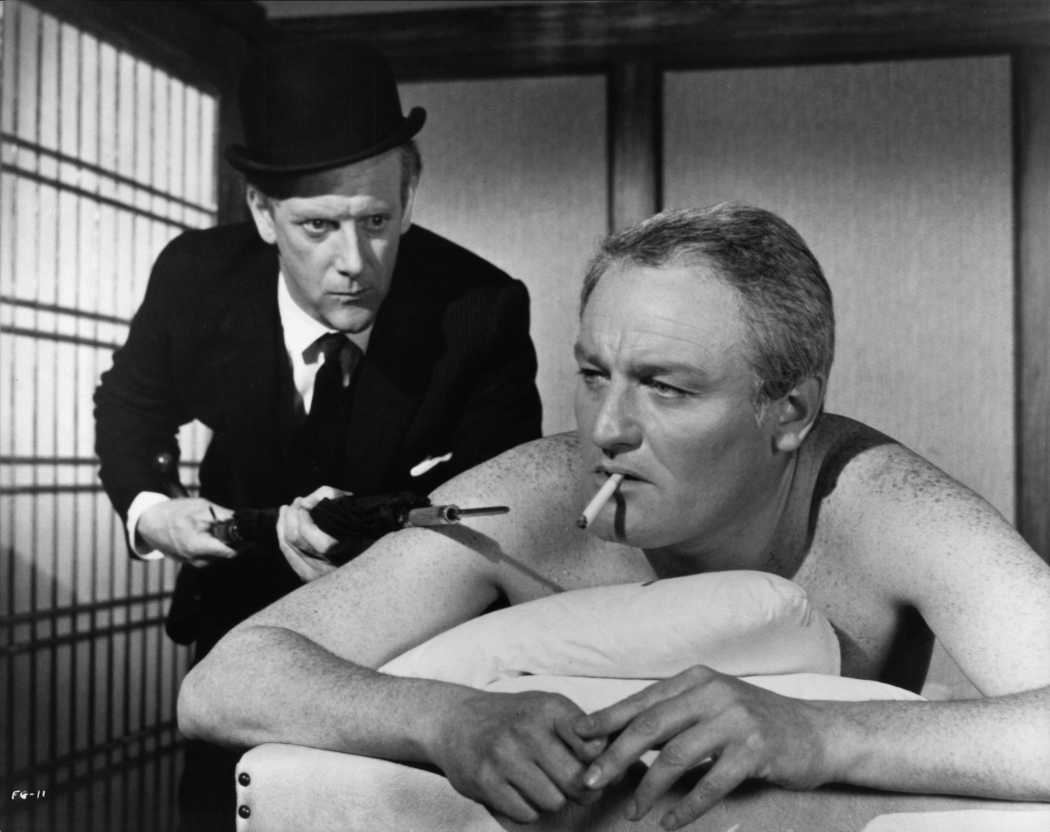 Graham Crowden and Charles Gray in The File of the Golden Goose (1969)