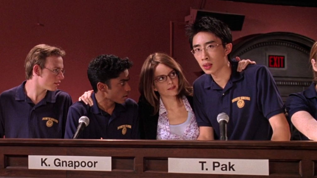 Wai Choy as "Tim Pak," with Tina Fey and Rajiv Surendra in "Mean Girls" (2004)