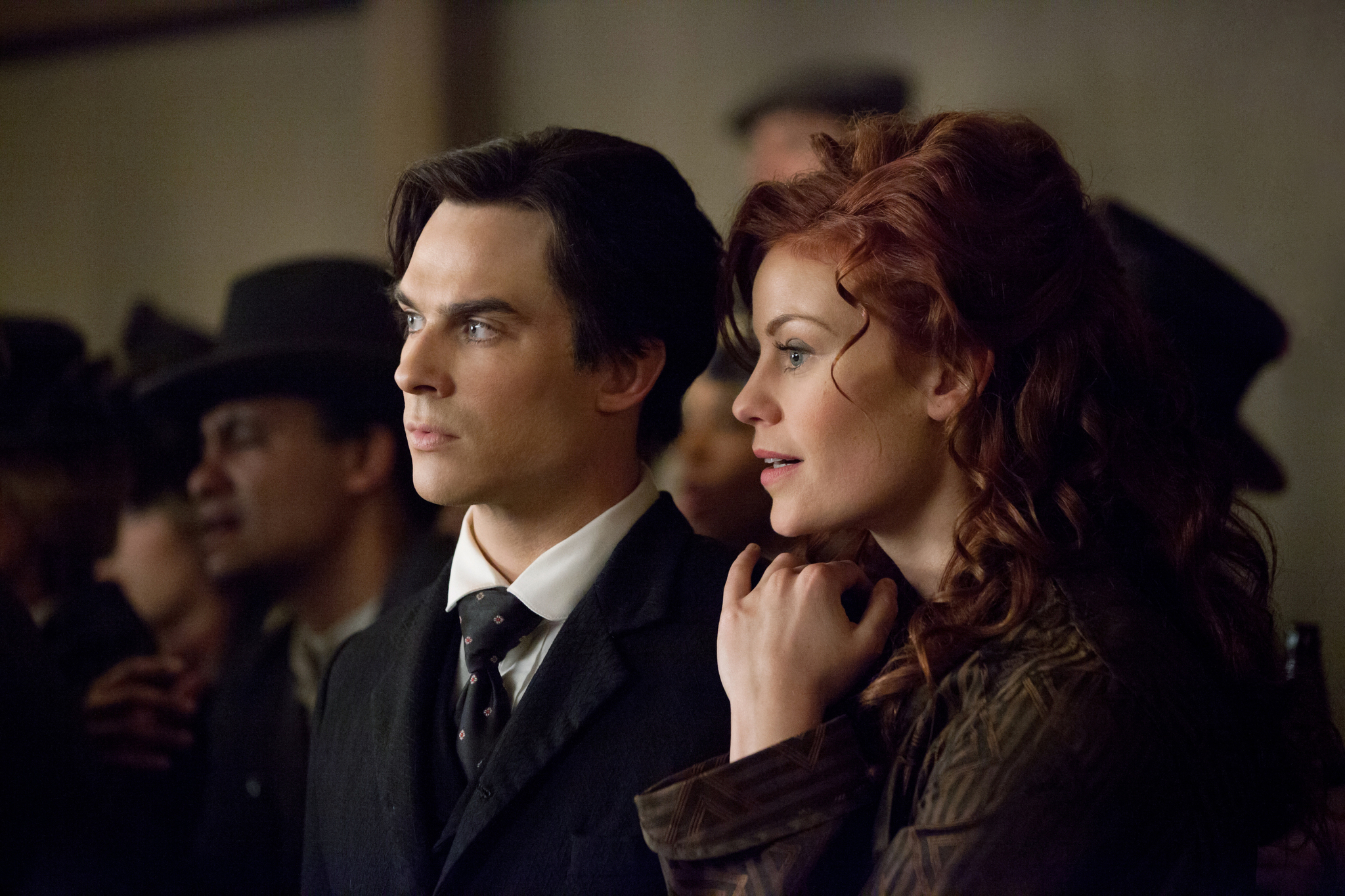 Ian Somerhalder and Cassidy Freeman in The Vampire Diaries (2009)