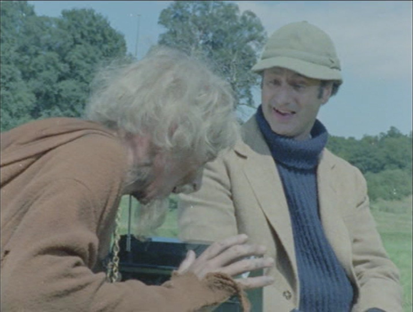 Geoffrey Bayldon and Paul Eddington in Catweazle (1970)