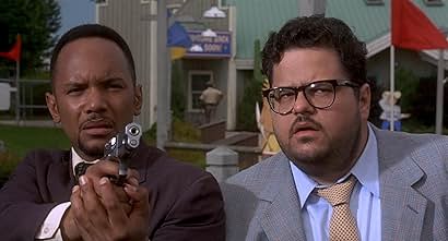 Richard Chevolleau and David Anthony Higgins in The Wrong Guy (1997)