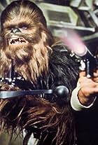 Harrison Ford and Peter Mayhew in Star Wars: Episode IV - A New Hope (1977)