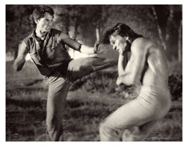 Road House as Jimmy Reno pictured w/ Patrick Swayze as Dalton