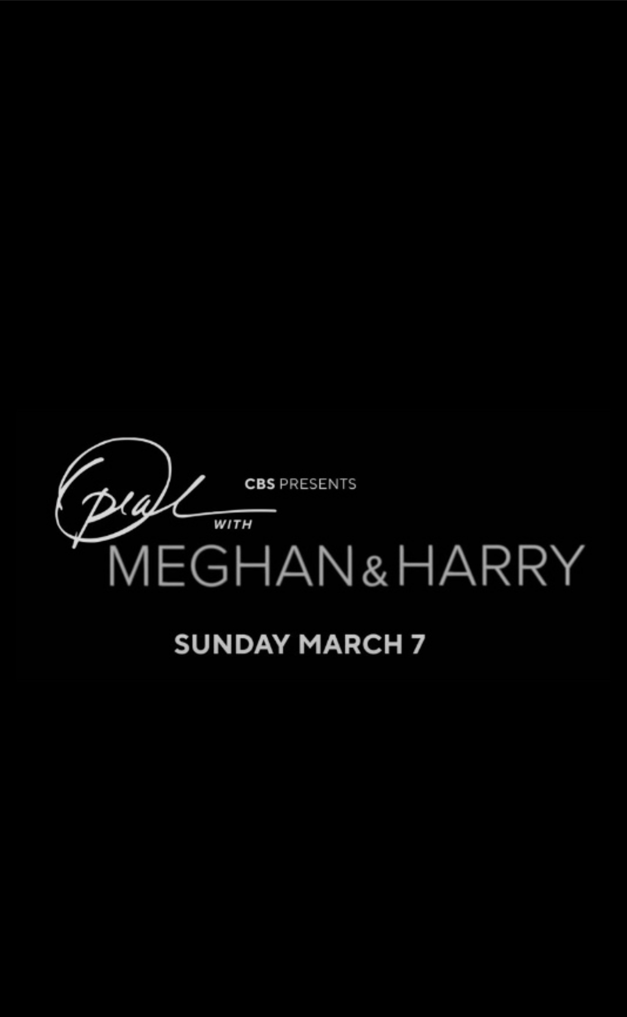 Poster of Oprah with Meghan and Harry: A CBS Primetime Special