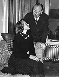 Ingrid Bergman and Alfred Hitchcock in Under Capricorn (1949)