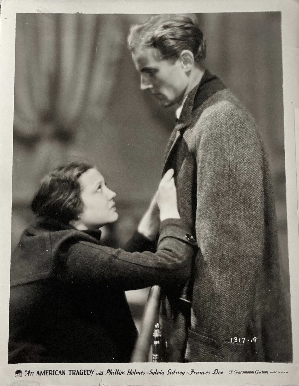 Phillips Holmes and Sylvia Sidney in An American Tragedy (1931)