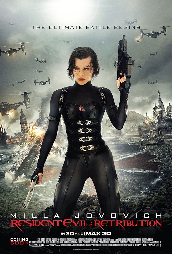 Movie poster for RESIDENT EVIL RETRIBUTION (UA 16+ rated)