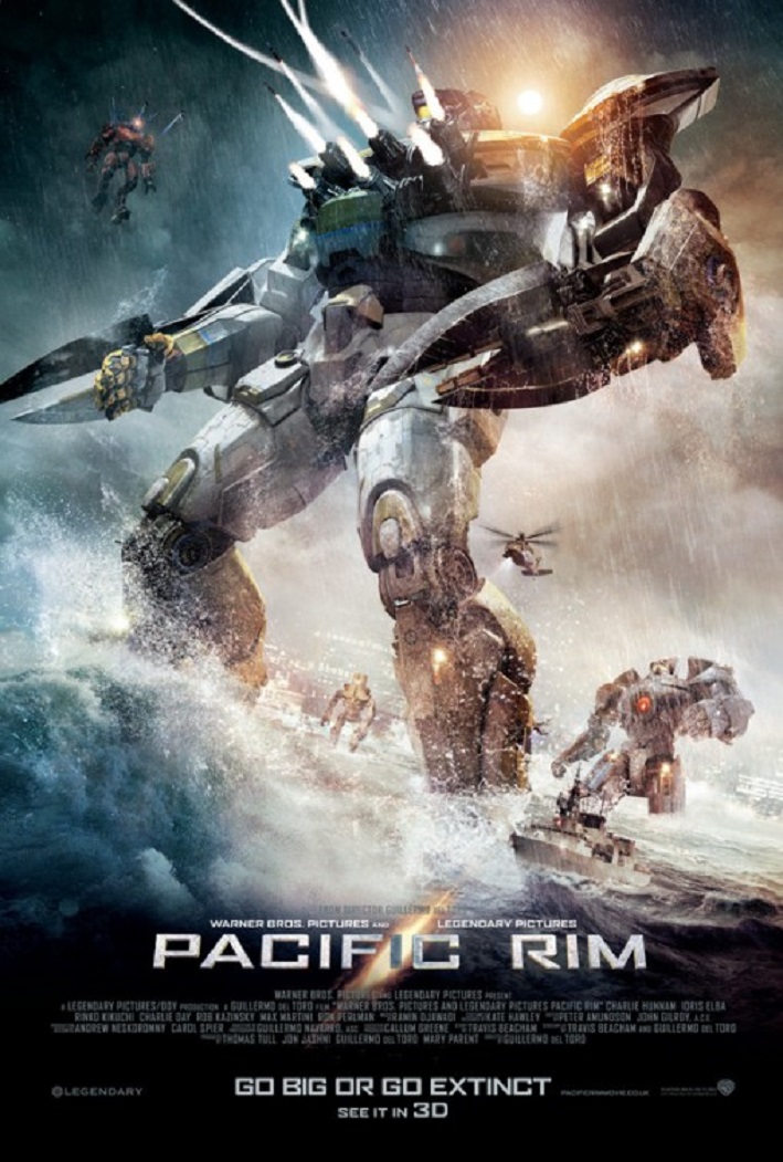 Pacific rim ポスター PACIFIC RIM DAMAGED JAEGER ON BEACH 2013 FILM MOVIE CINEMA