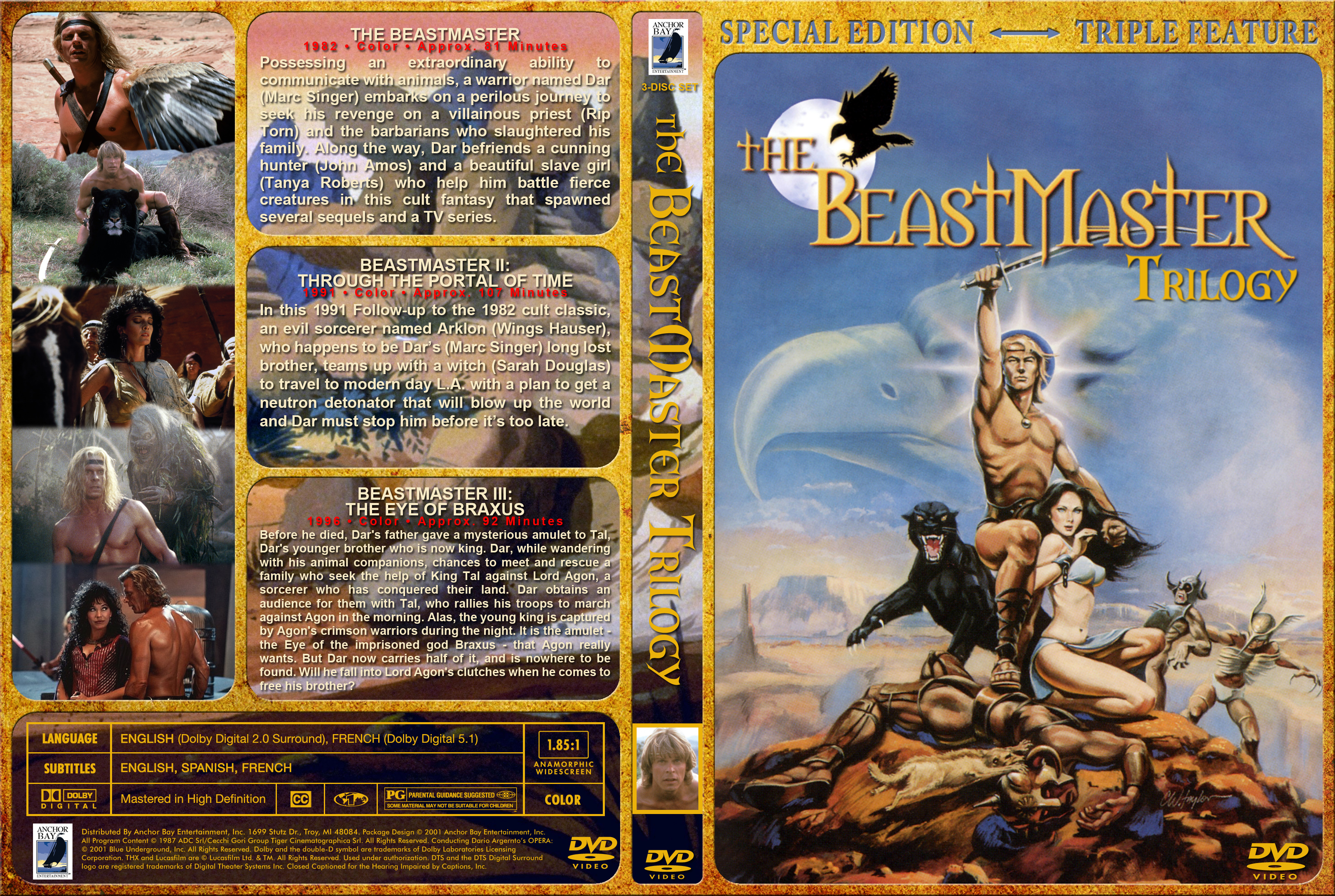 映画 THE BEASTMASTER /ミラクルマスター 限定サントラ2枚組 映画 THE BEASTMASTER /ミラクルマスター 限定サントラ2枚組