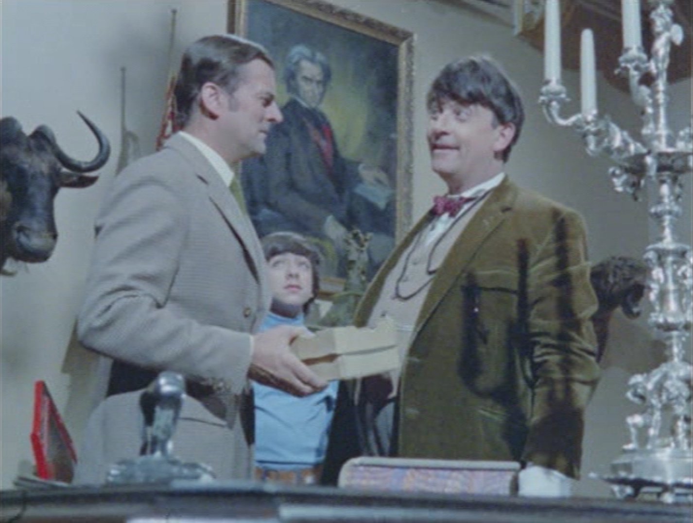 John Ringham, Gary Warren, and Moray Watson in Catweazle (1970)