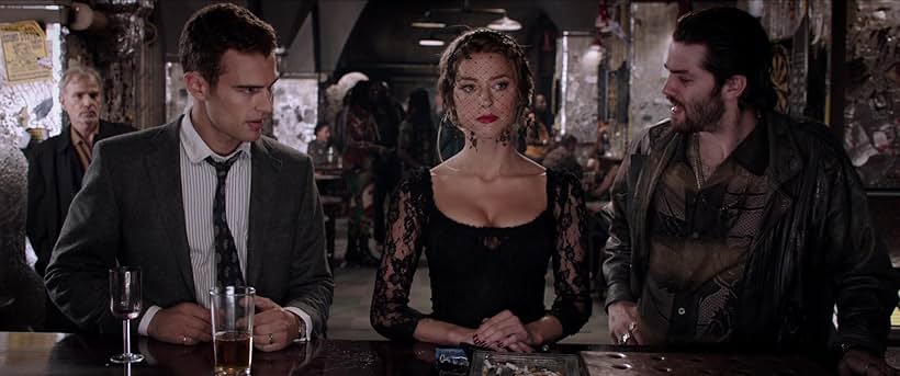 Billy Bob Thornton, Jim Sturgess, Amber Heard, and Theo James in London Fields (2018)