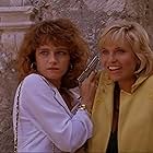 Kim Gillingham and Francesca Neri in Captain America (1990)