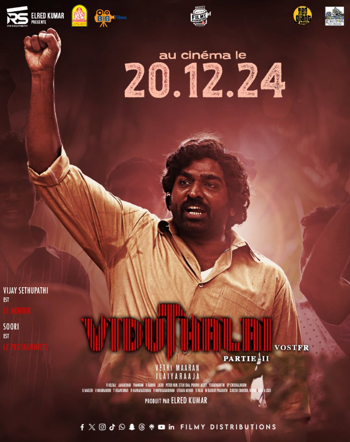 Viduthalai Part 2 (2024) Hindi Dubbed Movie Poster