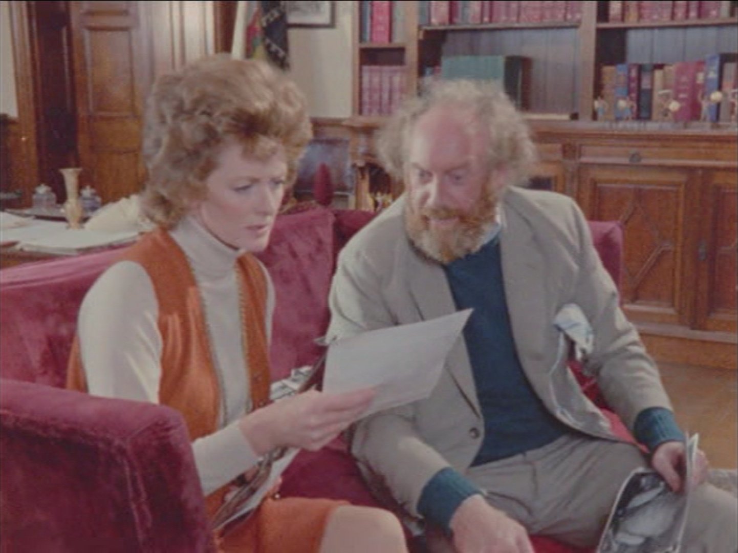 Graham Crowden and Elspet Gray in Catweazle (1970)
