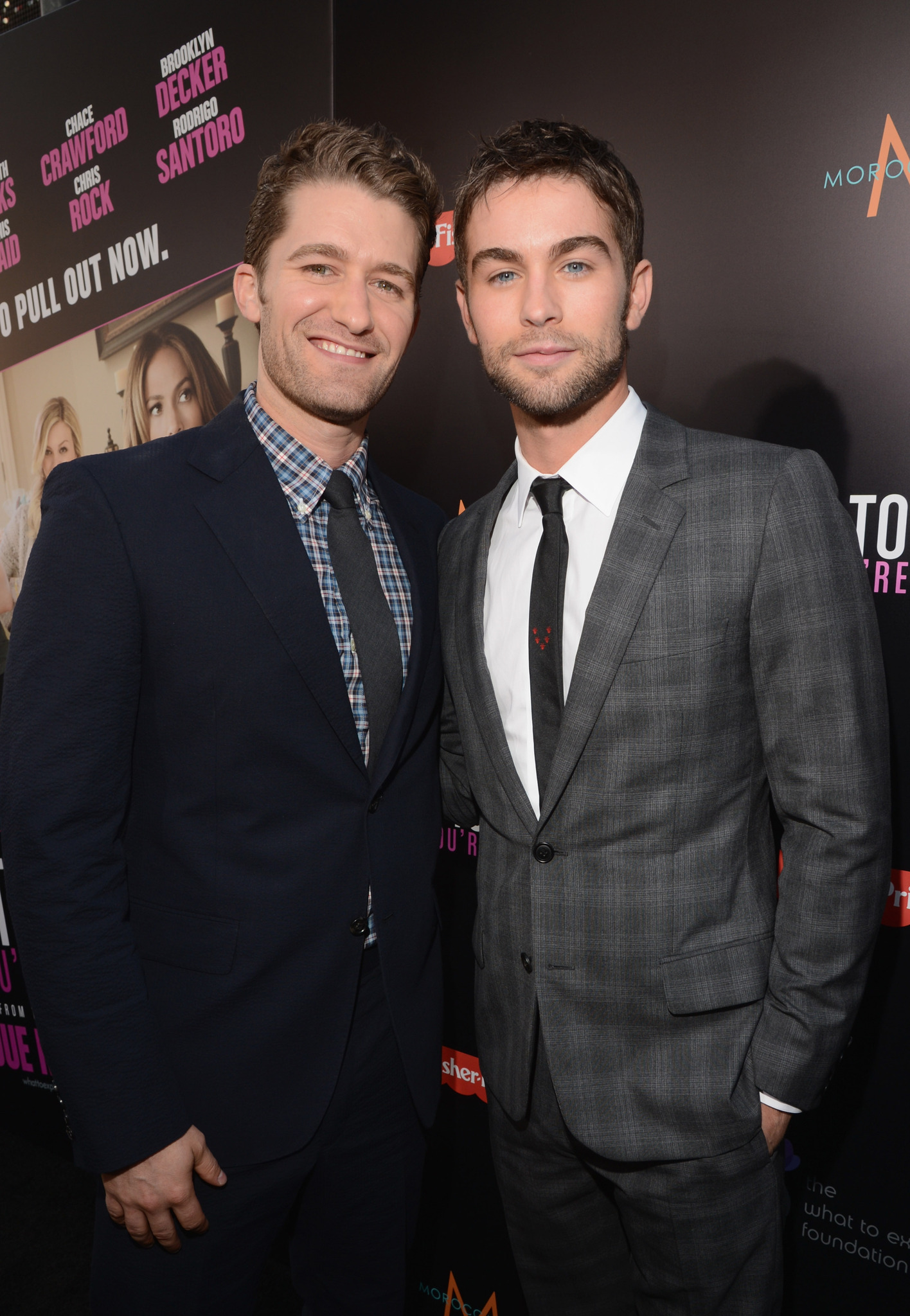 Matthew Morrison and Chace Crawford at an event for What to Expect When You're Expecting (2012)