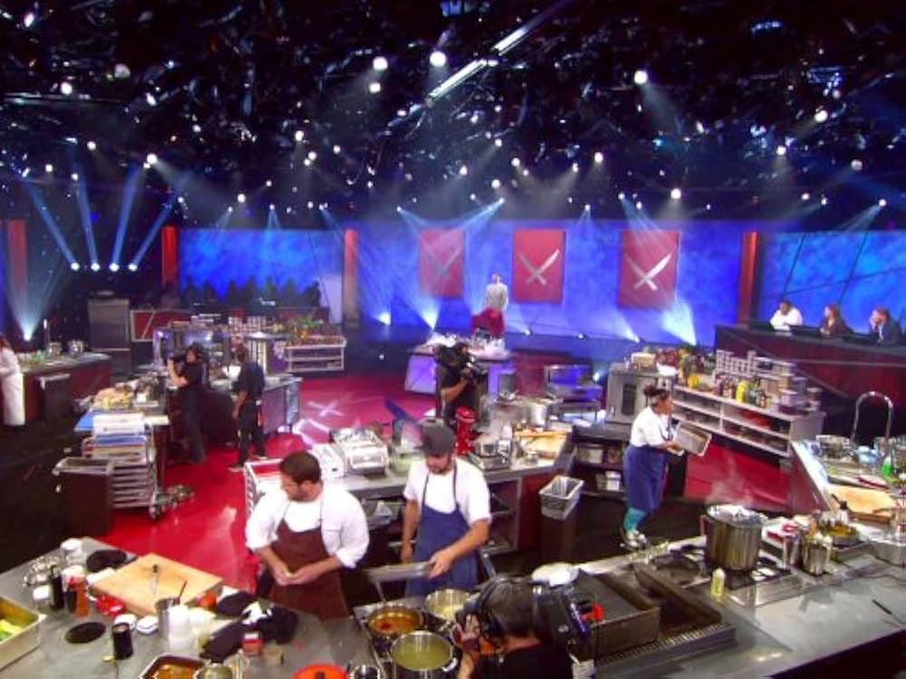 "Iron Chef America The Series" Flay vs. Wexler Wild Striped Bass (TV