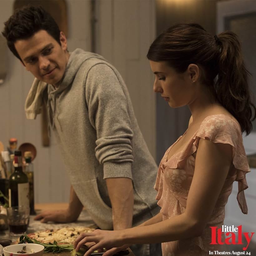 Hayden Christensen and Emma Roberts in Little Italy (2018)