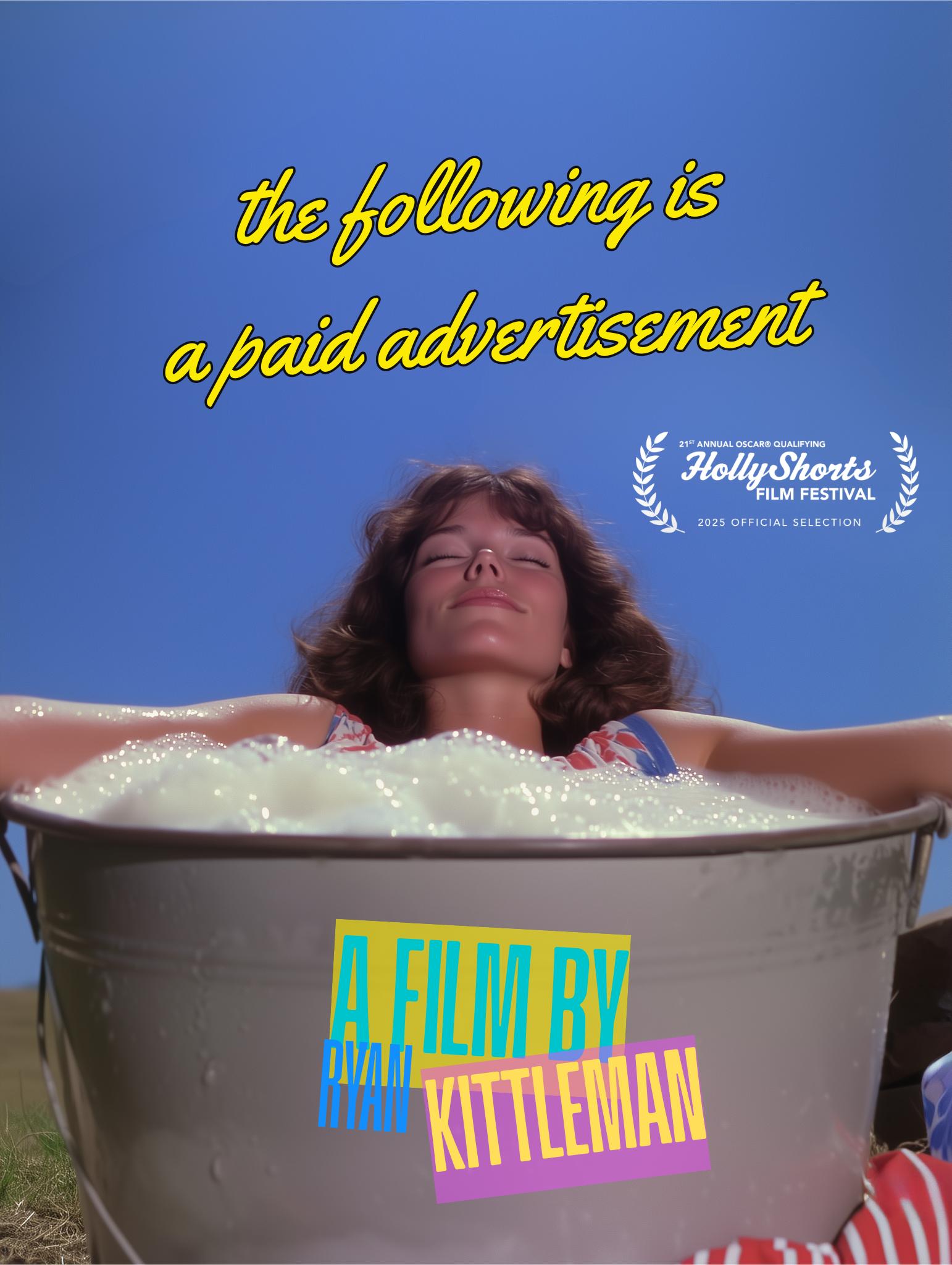 The Following is a Paid Advertisement