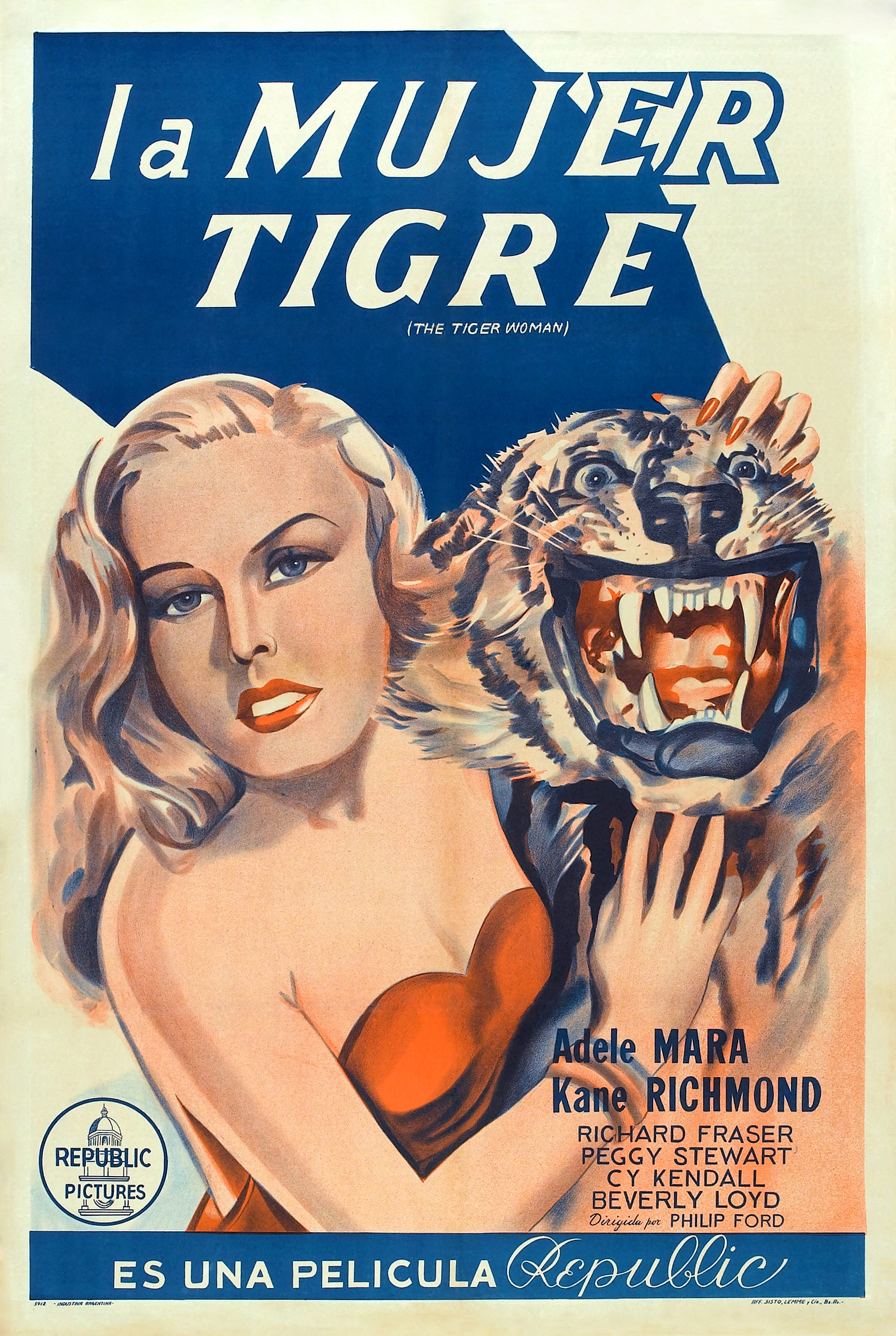 Adele Mara in The Tiger Woman (1945)