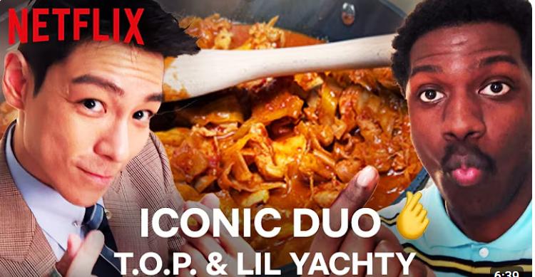 T.O.P and Lil Yachty Mukbang and chat K-Content