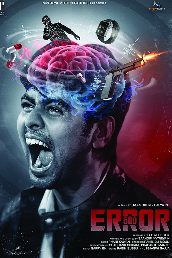 Movie poster for ERROR 500 (UA rated)
