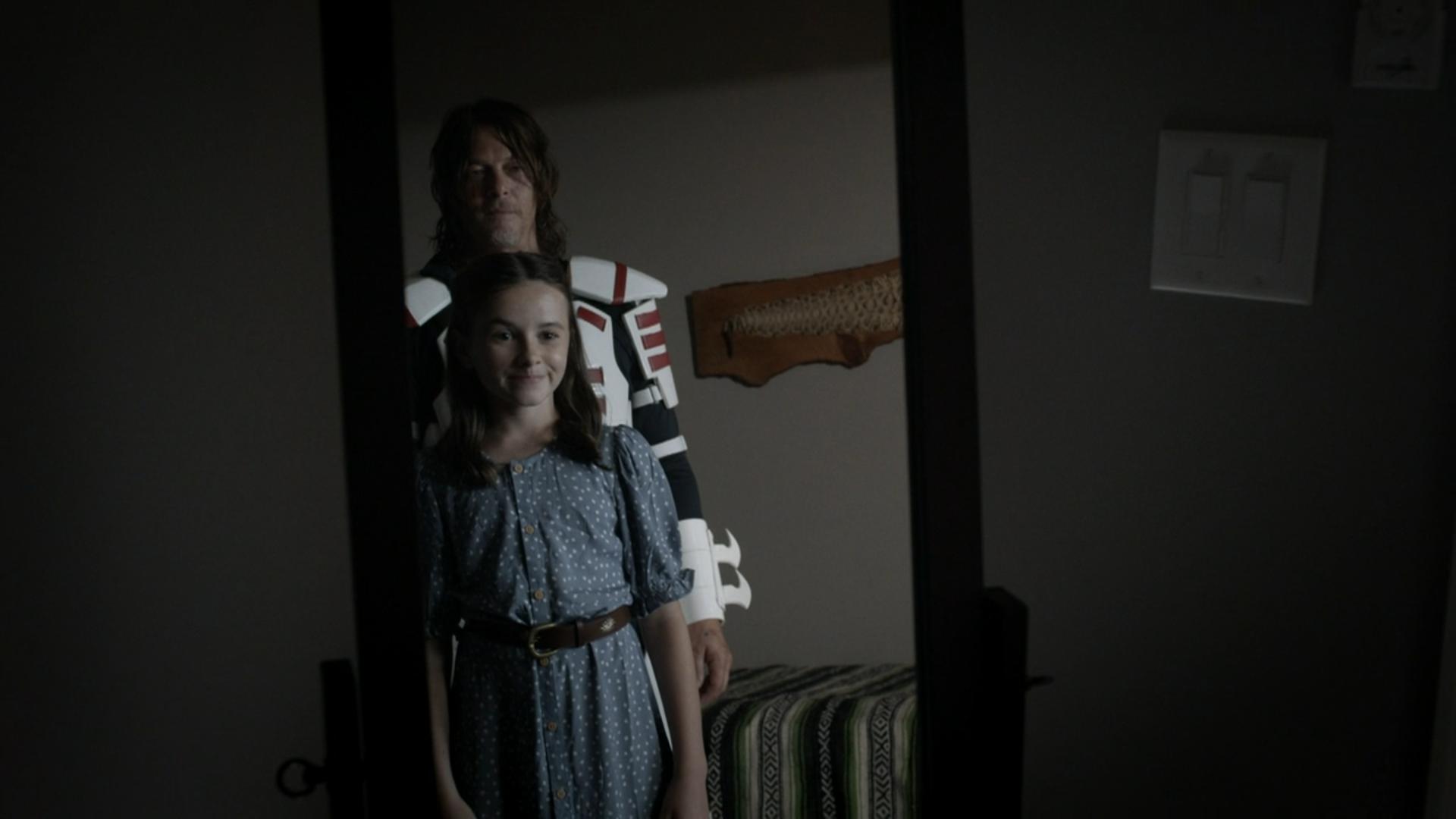 Norman Reedus and Cailey Fleming in New Haunts (2022)