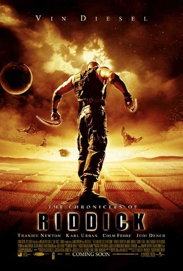 Movie poster for THE CHRONICLES OF RIDDICK (UA rated)
