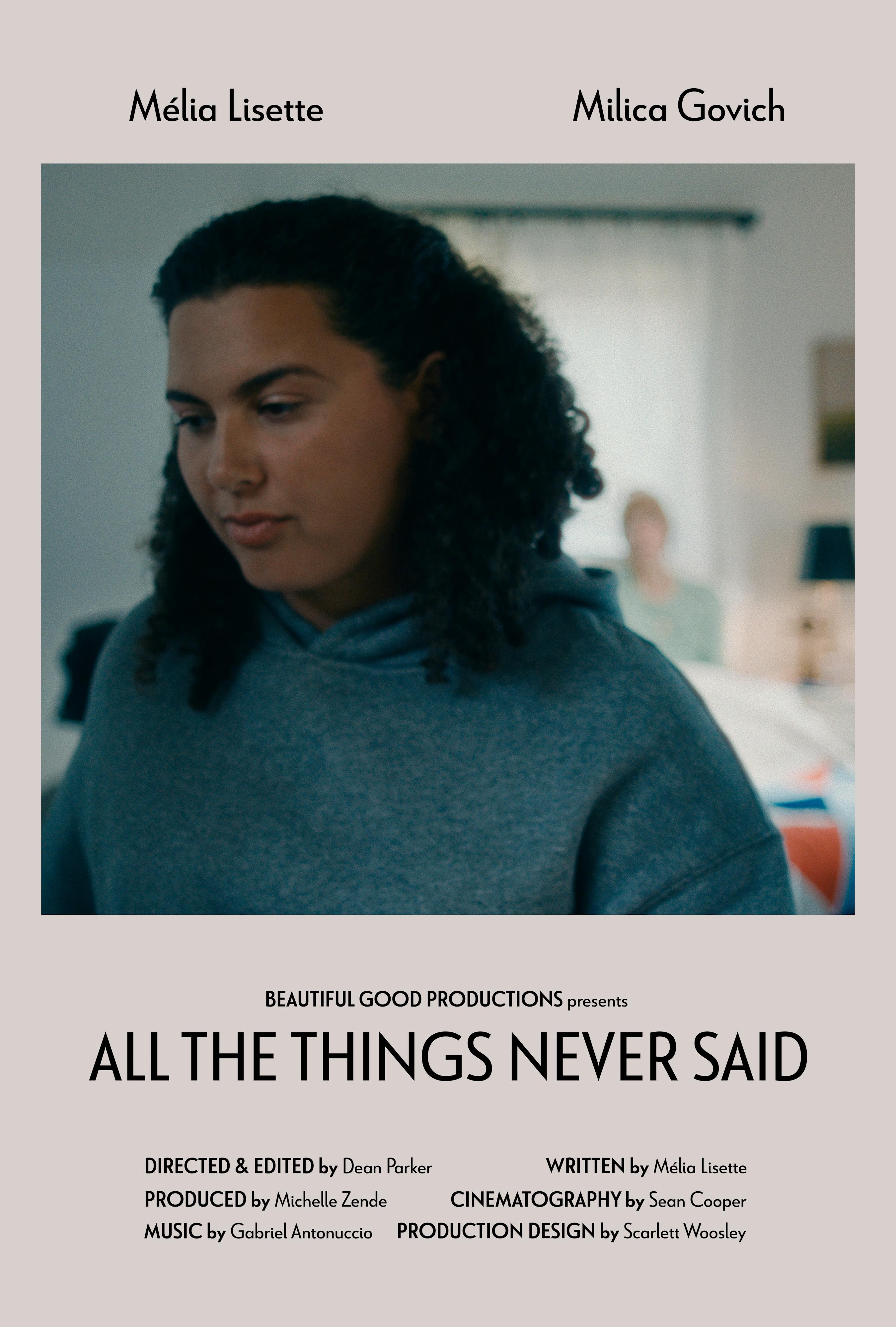 All the Things Never Said