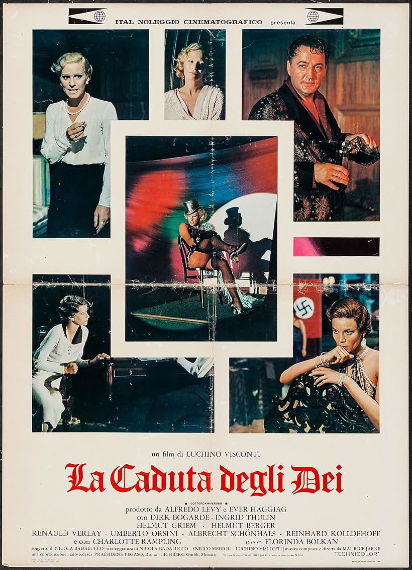 Helmut Berger, Charlotte Rampling, Florinda Bolkan, Reinhard Kolldehoff, and Ingrid Thulin in The Damned (1969)