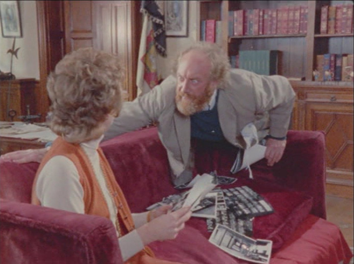 Graham Crowden and Elspet Gray in Catweazle (1970)