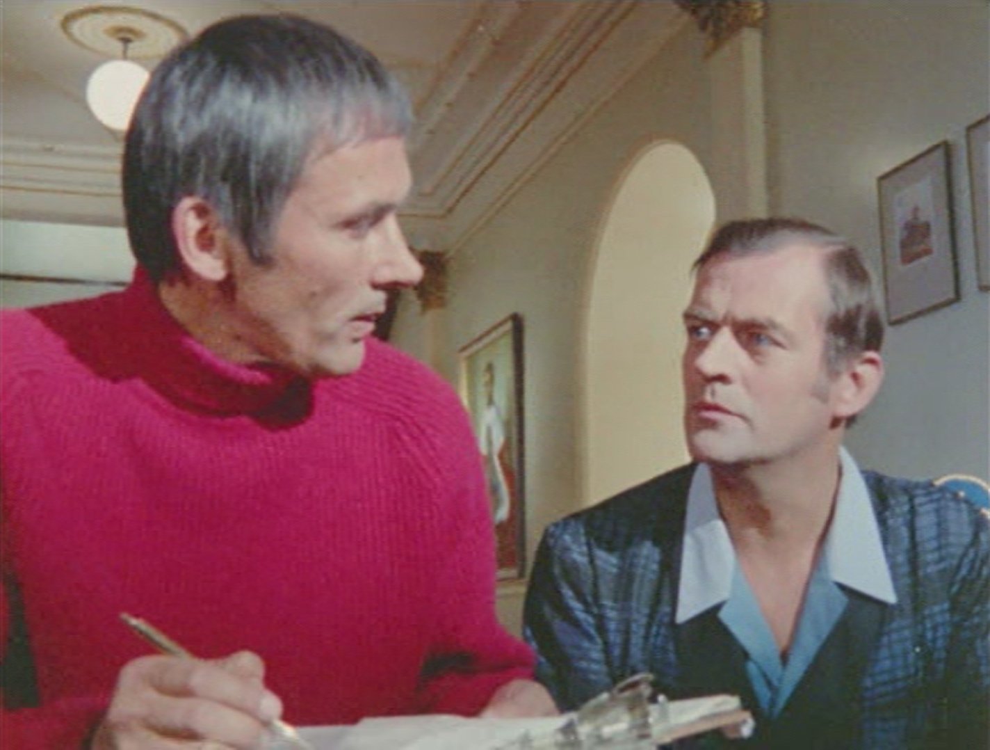 Dudley Foster and Moray Watson in Catweazle (1970)