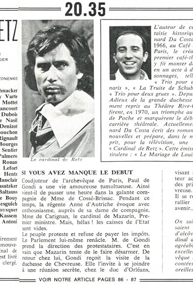 Primary photo for Le cardinal de Retz Primary photo for Le cardinal de Retz