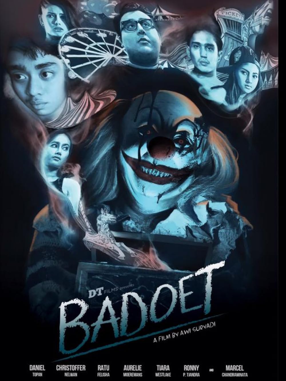 Badoet (2015) Official Movie Poster - Killer Clown Thriller Official Poster for Badoet (2015) Indonesian Clown Horror