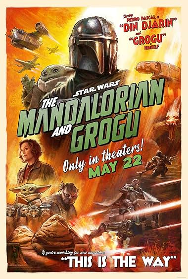 Movie Poster for Star Wars: The Mandalorian and Grogu.