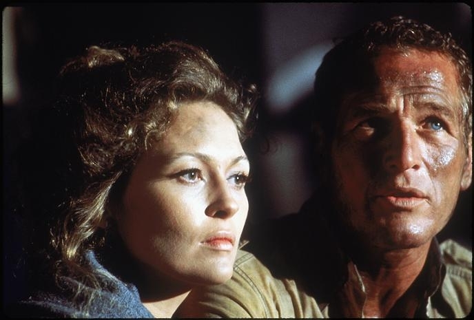 Paul Newman and Faye Dunaway in The Towering Inferno (1974)