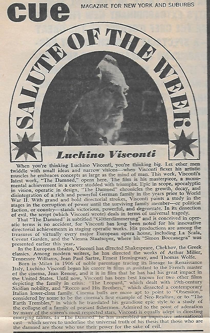 Luchino Visconti in The Damned (1969)