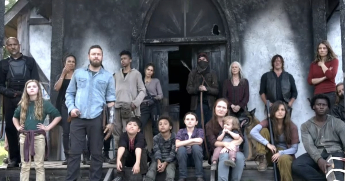 Norman Reedus, Seth Gilliam, Melissa McBride, Anabelle Holloway, Angel Theory, Antony Azor, Kien Michael Spiller, Lauren Cohan, Ross Marquand, Nadia Hilker, Cassady McClincy Zhang, Lauren Ridloff, Mandi Christine Kerr, Cailey Fleming, Seven, and Okea Eme-Akwari in No Other Way (2022)