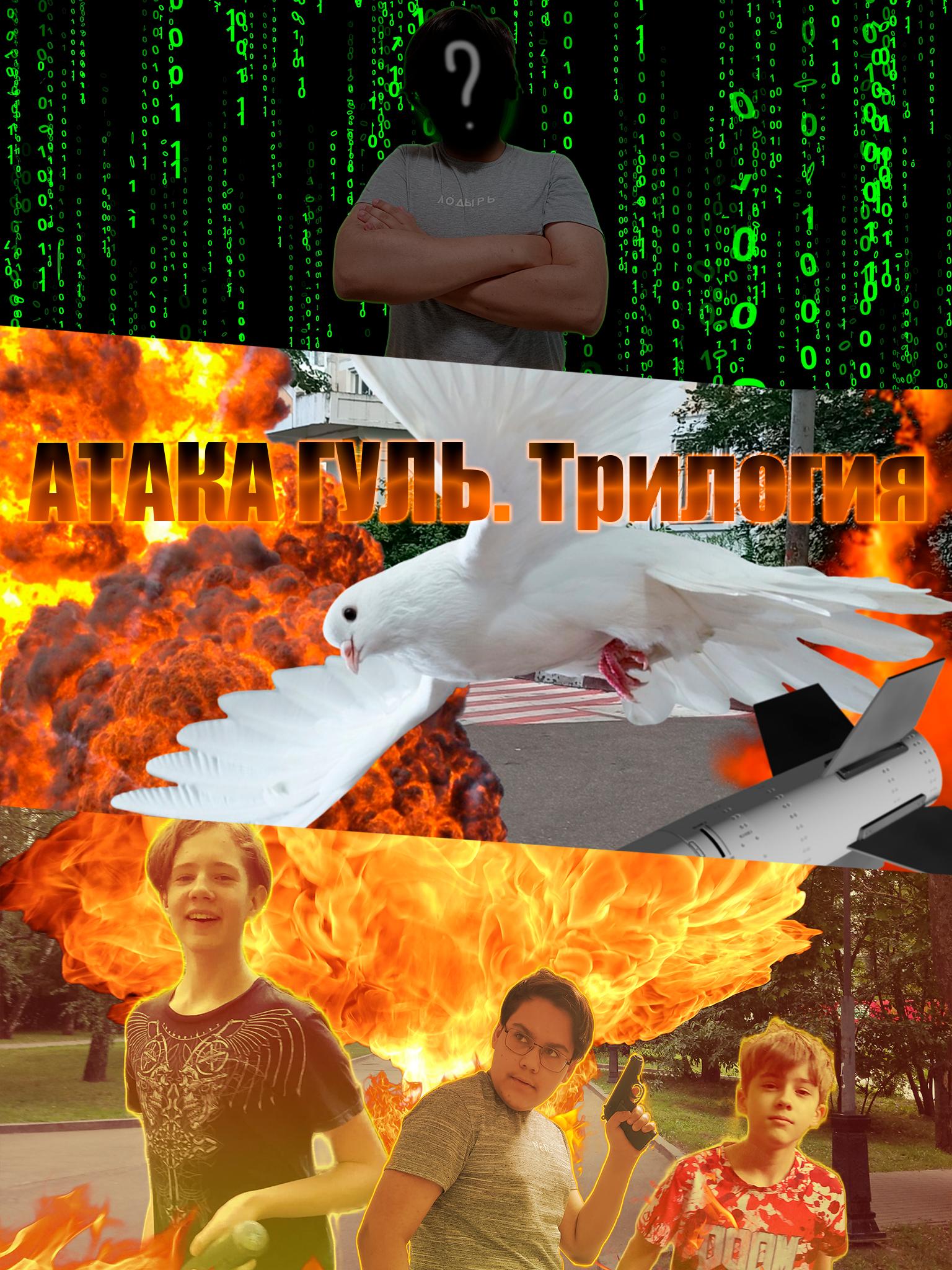 Pigeons attack. The trilogy