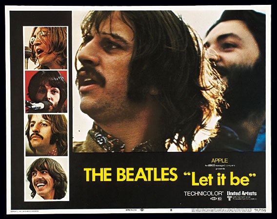 1970年公開映画 ビートルズ Let It Be ポスター 額入り 昭和レトロ Let It Be (1970)