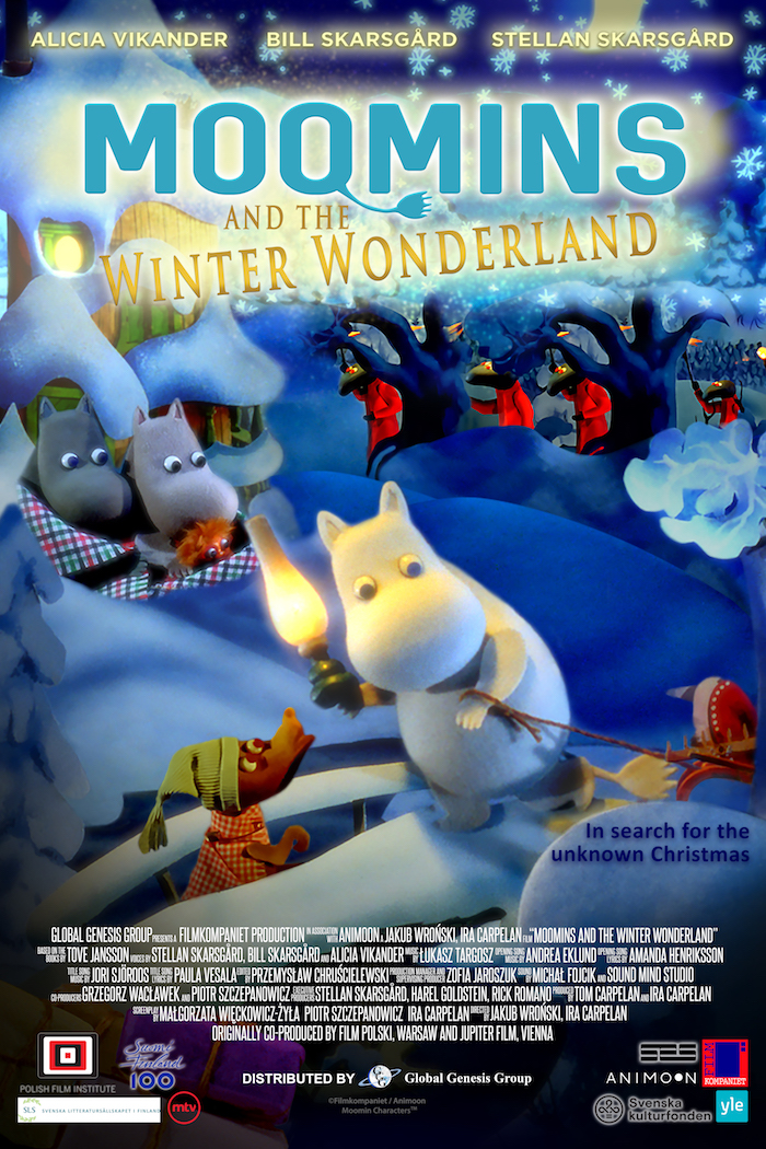 Poster of Moomins and the Winter Wonderland