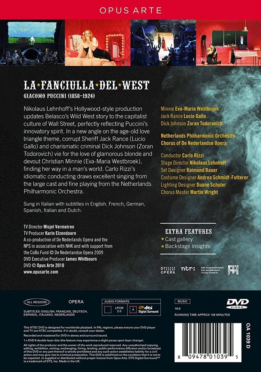 その他 La Fanciulla Del West [DVD] rdzdsi3 Amazon.com: Puccini: La Fanciulla del West : Giacomo Puccini