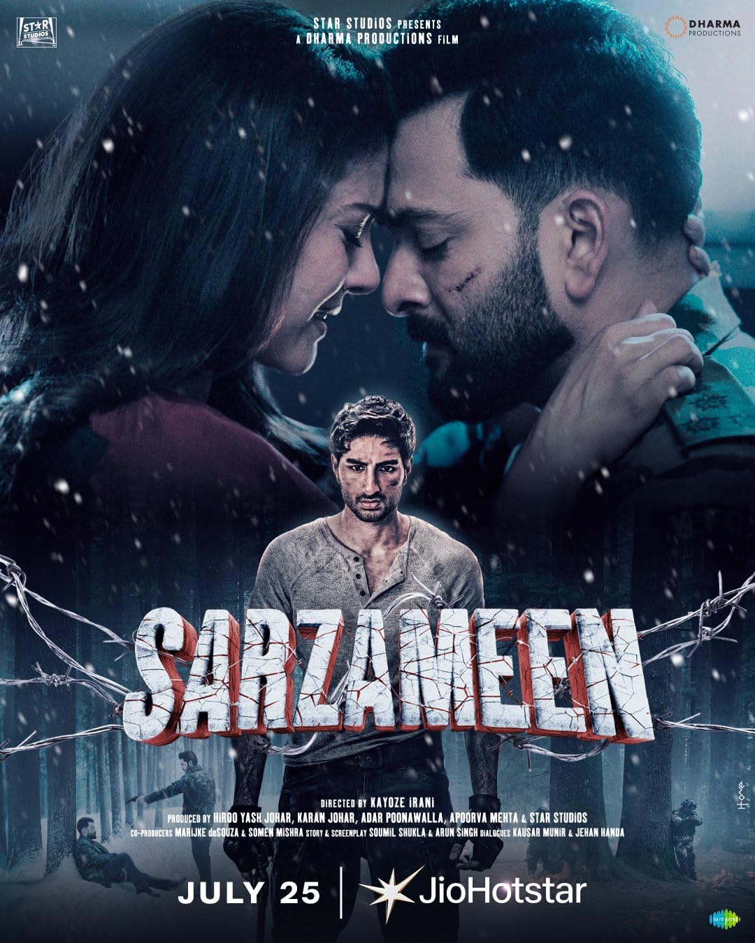 Sarzameen 2025 Hindi Movie 4K 2160p | 1080p | 720p | 480p JHS HDRip ESub Download