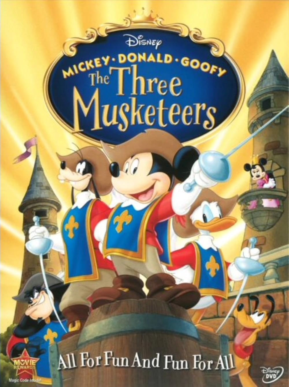Mickey  Donald  Goofy  The Three Musketeers