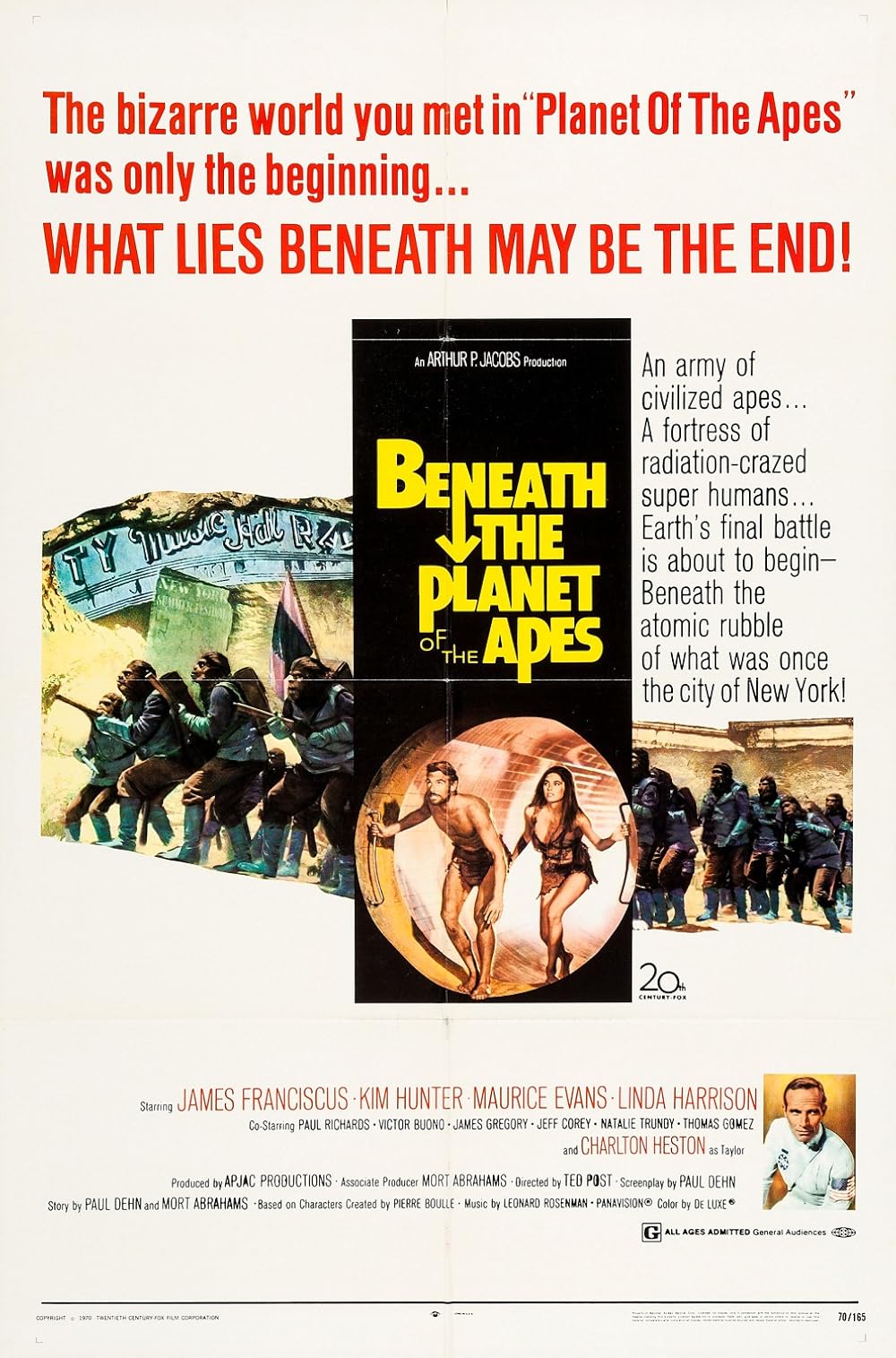 Beneath the Planet of the Apes (1970) - IMDb