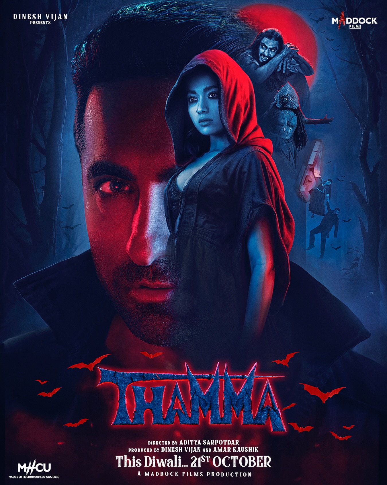 Thamma 2025 Hindi Full Movie 1080p | 720p | HEVC | 480p HDTC Free Download