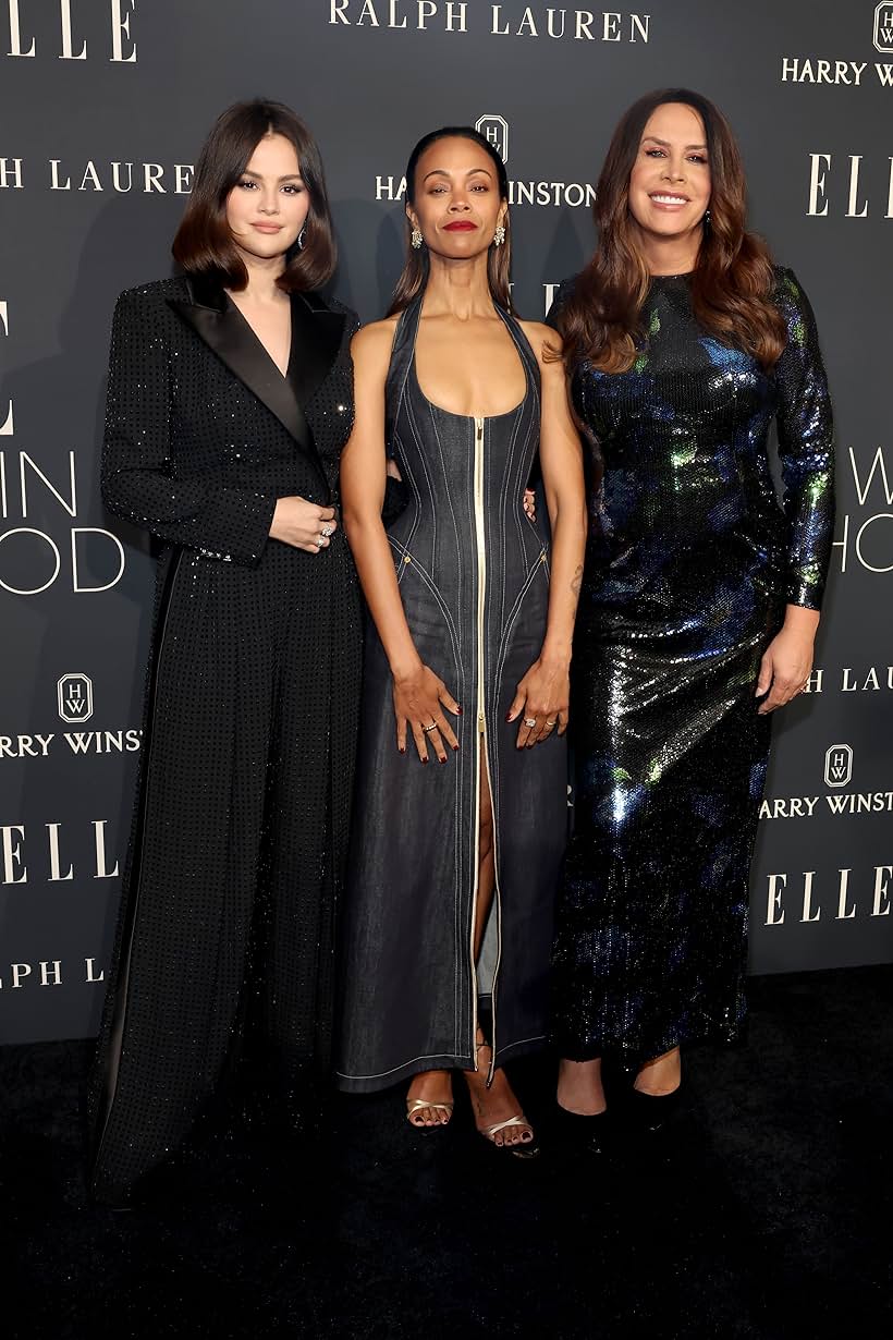 Zoe Saldana, Karla Sofía Gascón, and Selena Gomez