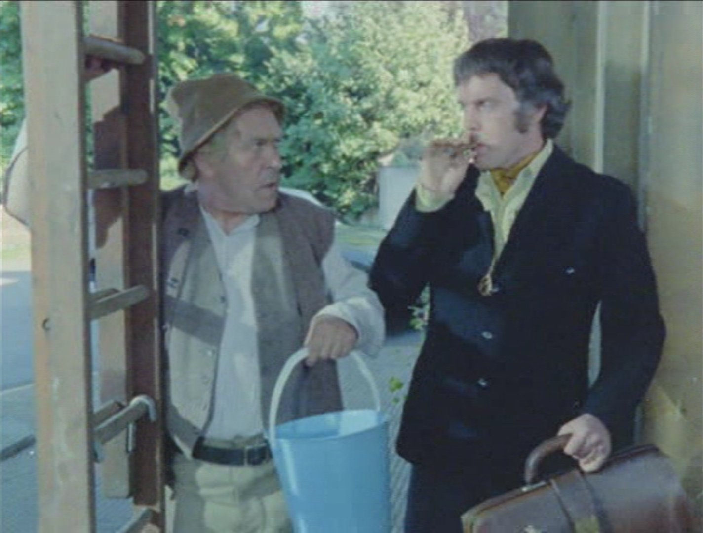 Peter Butterworth and Kenneth Cope in Catweazle (1970)
